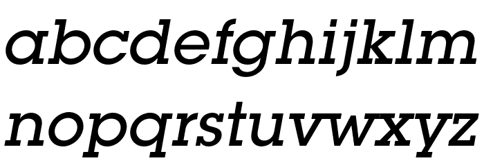 LubalinGraphStd-MediumOblique Font LOWERCASE