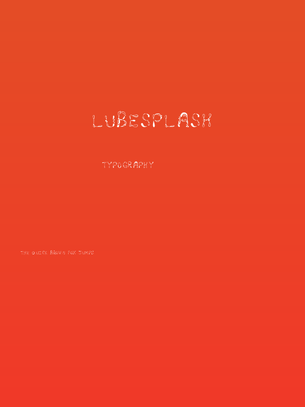 LubeSplash Poster
