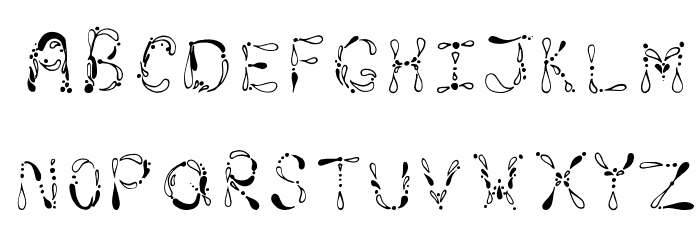 LubeSplash Font LOWERCASE