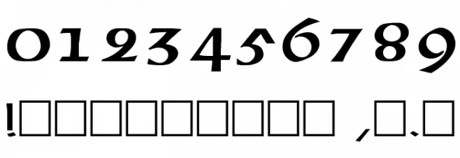 Lubeck Font OTHER CHARS