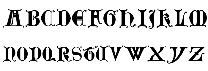 Lubeck Font Litere mici