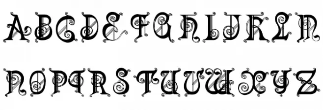Lubna Caps Font Litere mari