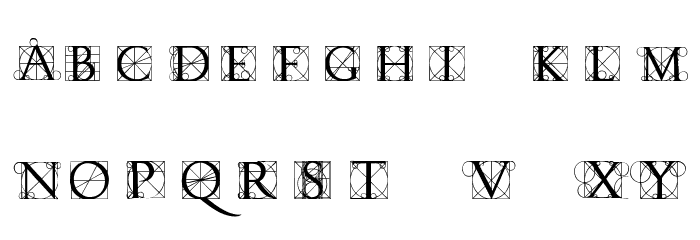 LucaPacioliCaps Font LOWERCASE