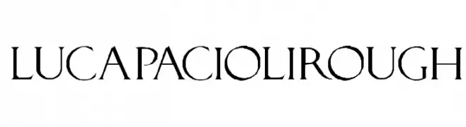 LucaPacioliRough  font caratteri gratis