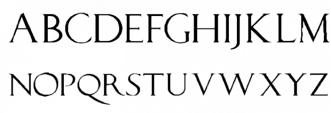 LucaPacioliRough Schriftart Groß
