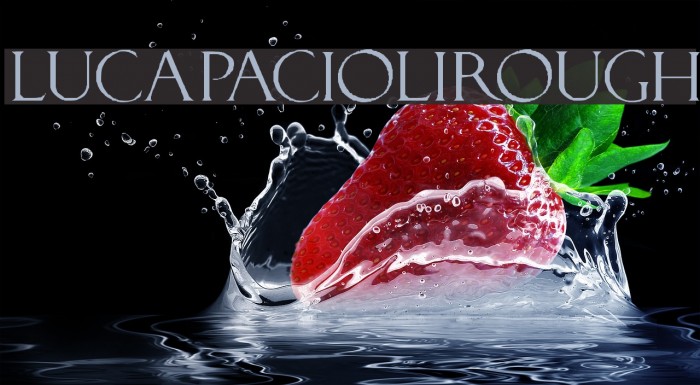 LucaPacioliRough Font examples