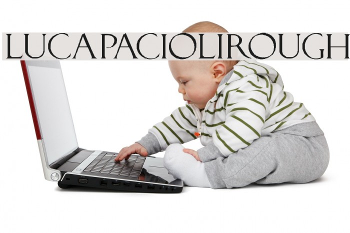 LucaPacioliRough Font examples