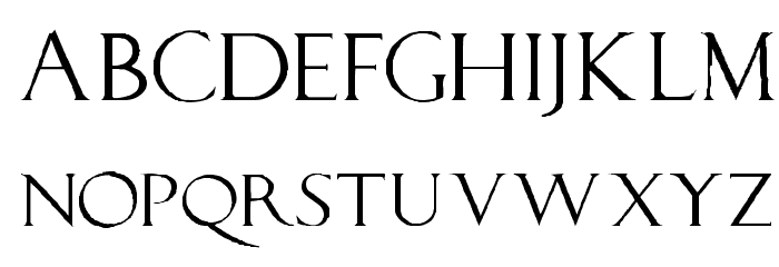 LucaPacioliRough Font LOWERCASE