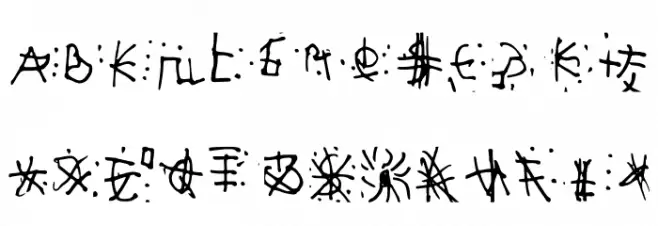 Lucas Masabel Font Regular Caratteri MAIUSCOLE