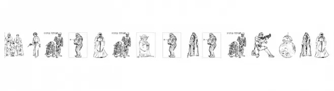 Lucas characters  Descarca Fonturi Gratis