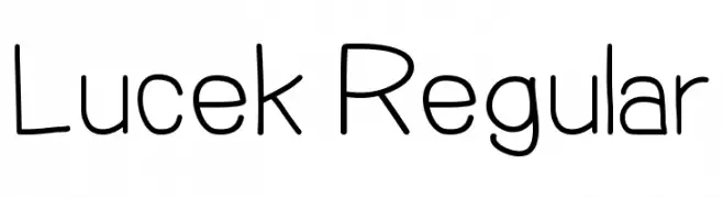 Lucek Regular  Free Fonts Download