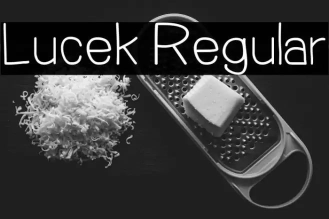Lucek Regular Fonte examples