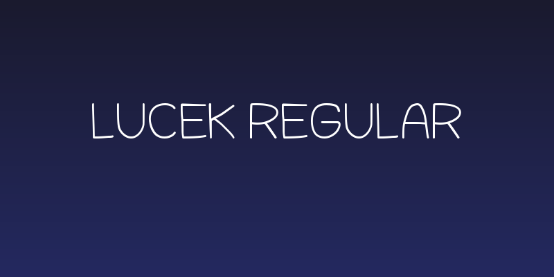Lucek Regular Social Header