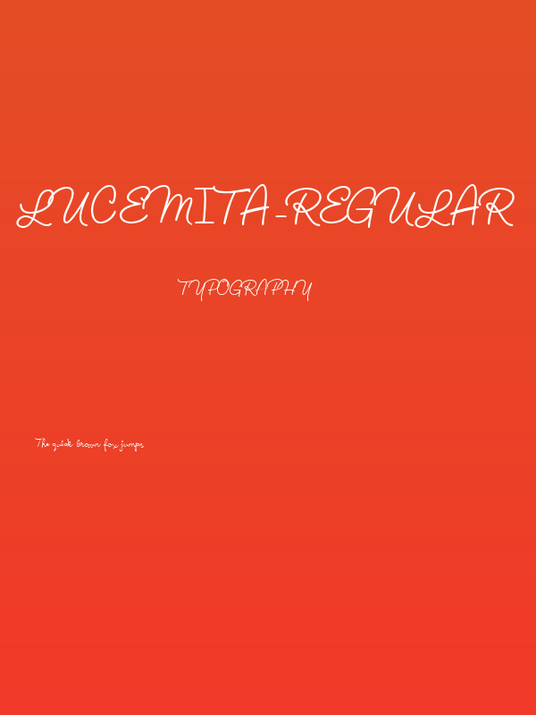 Lucemita-Regular Poster
