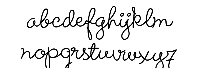 Lucemita-Regular Font LOWERCASE