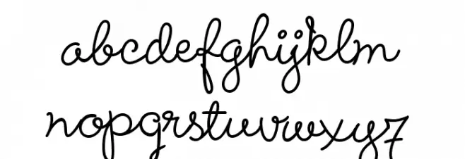 Lucemita-Regular Font LOWERCASE