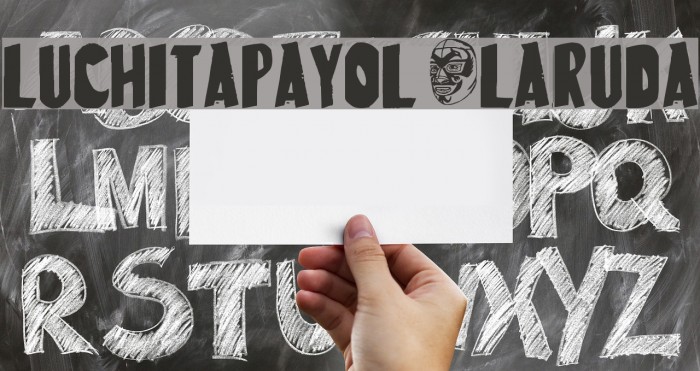 LuchitaPayol-LaRuda Font examples