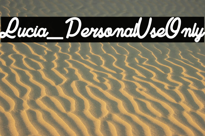 Lucia_PersonalUseOnly Example 1