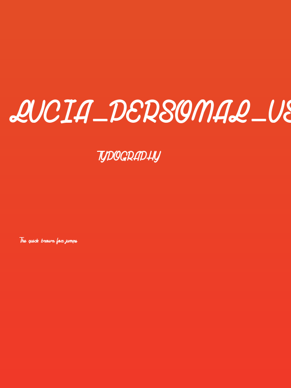 Lucia_Personal_Use_Only Poster