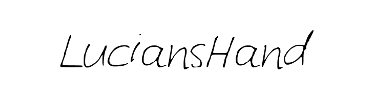 LuciansHand  Fuentes Gratis Descargar