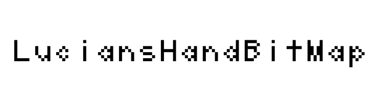 LuciansHandBitMap  नि: शुल्क फ़ॉन्ट्स डाउनलोड