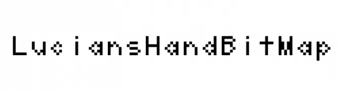 LuciansHandBitMap  フリーフォントのダウンロード