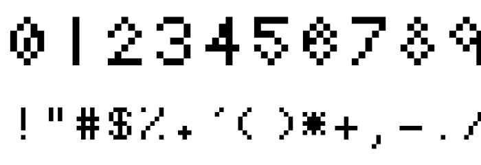 LuciansHandBitMap Font OTHER CHARS