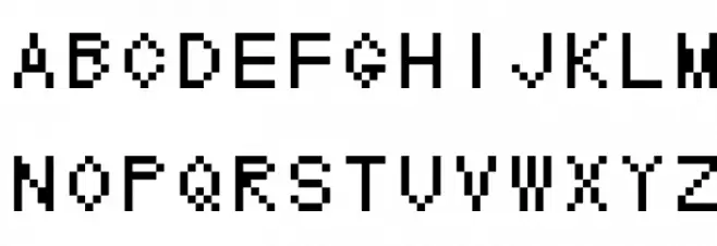 LuciansHandBitMap Schriftart Groß