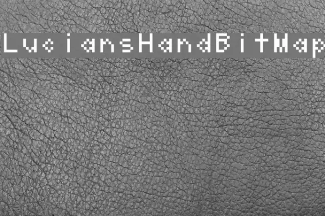 LuciansHandBitMap Caratteri examples