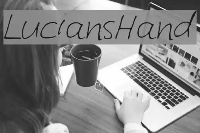 LuciansHand Font examples