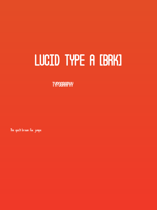 Lucid Type A [BRK] Poster