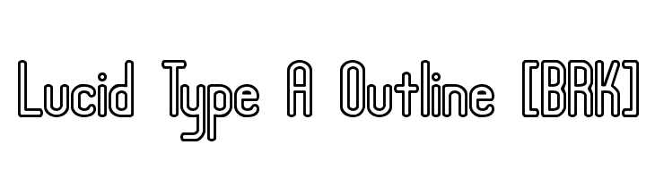 Download Lucid Type A Outline Brk Font Ffonts Net SVG Cut Files