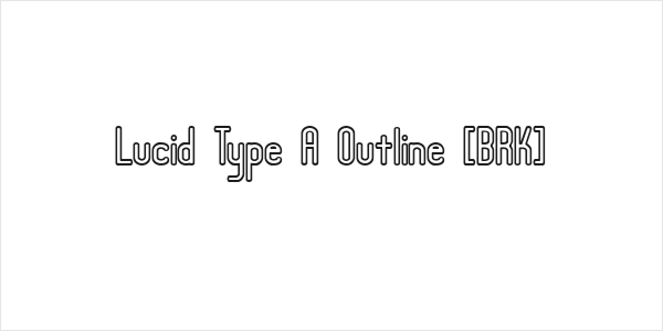Lucid Type A Outline [BRK] Logo