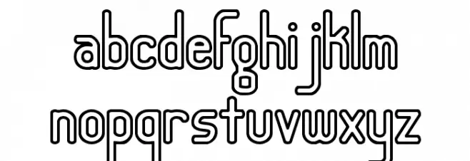 Lucid Type A Outline [BRK] फ़ॉन्ट लोअरकेस