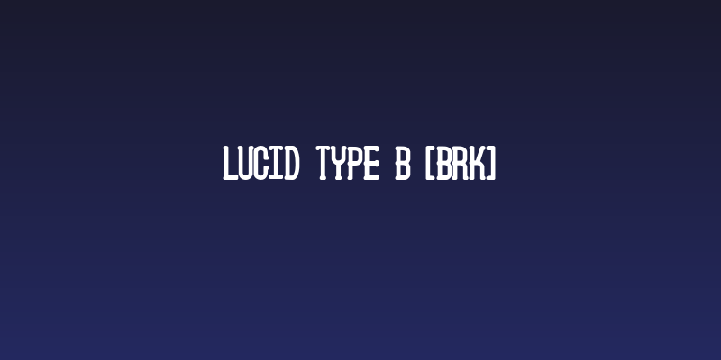 Lucid Type B [BRK] Social Header