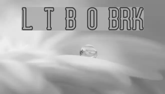 Lucid Type B Outline BRK Font examples