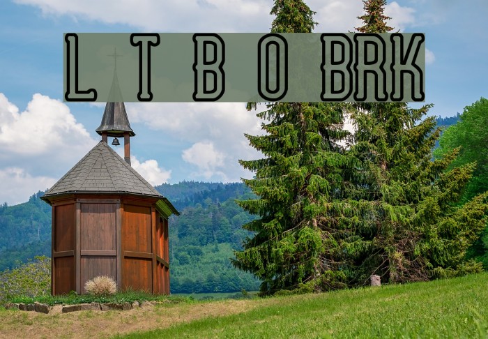 Lucid Type B Outline BRK Font examples