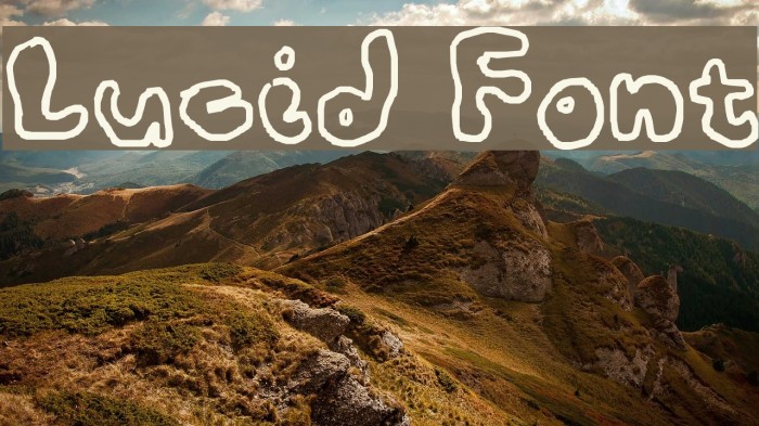 Lucid Font examples