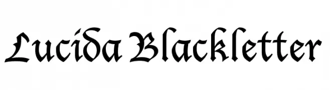 Lucida Blackletter  नि: शुल्क फ़ॉन्ट्स डाउनलोड