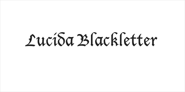 Lucida Blackletter Logo