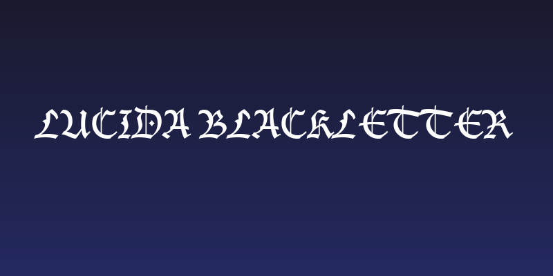 Lucida Blackletter Social Header