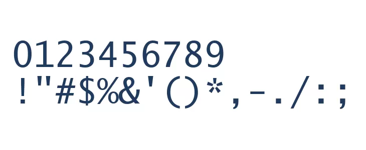 Lucida Console Font OTHER CHARS