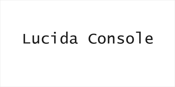 Lucida Console Logo