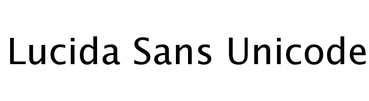 is lucida sans unicode serif or sans