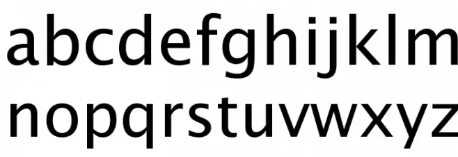 Lucida Sans Unicode Font LOWERCASE