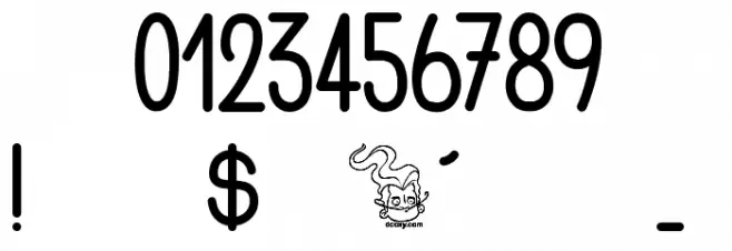 Lucie Mandragore Font OTHER CHARS