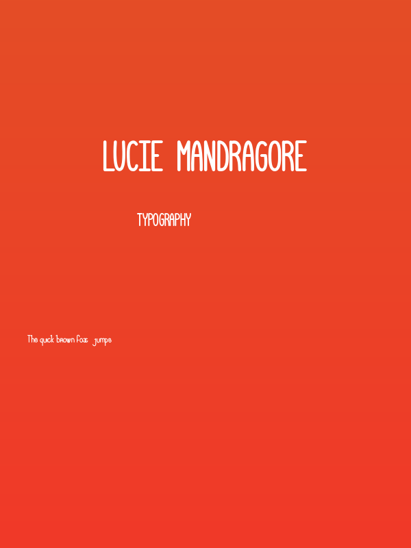 Lucie Mandragore Poster