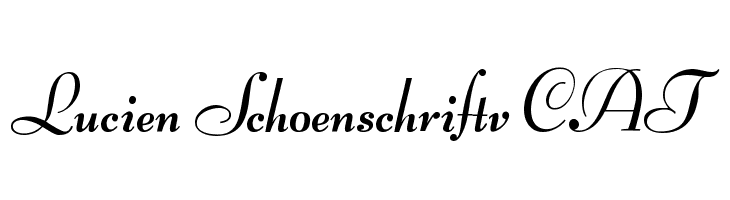 Lucien Schoenschriftv CAT  免费字体下载