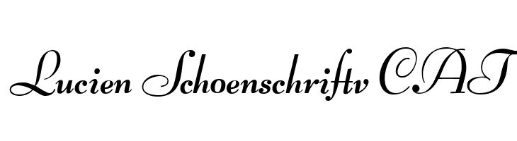 Lucien Schoenschriftv CAT  免费字体下载