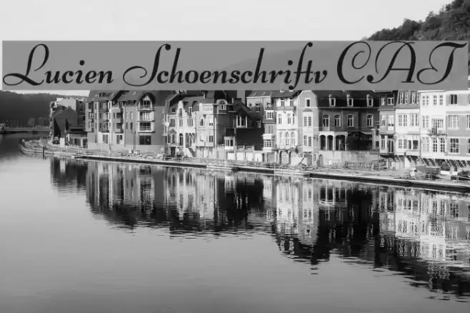 Lucien Schoenschriftv CAT Font examples